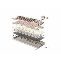 Royalaxe R87 Hot Swappable Mechanical Keyboard, 80% TKL Design, 89 Keys, 2.4GHz, Bluetooth 5.0 or Wired Connection, TTC Golden-Pink Switches, RGB, Windows and Mac Compatible, UK Layout - Image 7