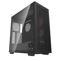 DeepCool Morpheus Case, Gaming, Black, Full Tower, 4 x USB 3.0 / 1 x USB Type-C, Tempered Glass Side Window Panel, 1x 420mm ARGB side fan, Mini-ITX / M-ATX / ATX / E-ATX - Image 5