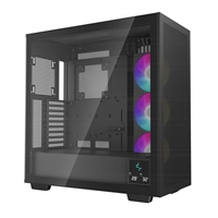 DeepCool Morpheus Case, Gaming, Black, Full Tower, 4 x USB 3.0 / 1 x USB Type-C, Tempered Glass Side Window Panel, 1x 420mm ARGB side fan, Mini-ITX / M-ATX / ATX / E-ATX - Image 6