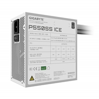 GIGABYTE GP-P550SS 550W 80 PLUS Silver Certified Power Supply, White - ATX 3.0 Standard, Quiet 120mm Fan, Flat Cable Design, BULK PACK - Image 8