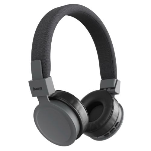 Hama (Freedom Lit III) Bluetooth Headset w/ Mic, 3.5mm Jack/USB-C, Foldable, Up to 15hrs Battery, Black