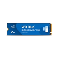 WD Blue SN5000 (WDS200T4B0E-00CNZ0) 2TB NVMe SSD, M.2 Interface, PCIe Gen4, 2280, Read 5150MB/s, Write 4850MB/s, 5 Year Warranty
