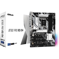 ASRock B760 Pro RS/D4 Intel 1700 Socket Motherboard, ATX, 4x DDR4 Slots, 4x M.2 Sockets, 2x USB-C Port, Fitted I/O Shield, 2.5GbE LAN, 1x DisplayPort / 1x HDMI Port