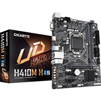 Gigabyte H410M H V2 Ultra Durable Intel 1200 Socket Motherboard, Micro-ATX, 2x DDR4 Slots, 1x M.2 Socket, GbE LAN, 1x D-Sub / 1x HDMI Port - Image 2