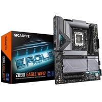Gigabyte Z890 EAGLE WIFI7 Intel 1851 Socket Motherboard, ATX, 4x DDR5 Slots, 4x M.2 Sockets, 2x USB-C Port, Fitted I/O Shield, 2.5GbE LAN, Wi-Fi 7, 1x DisplayPort / 1x USB-C (USB4) - Image 2