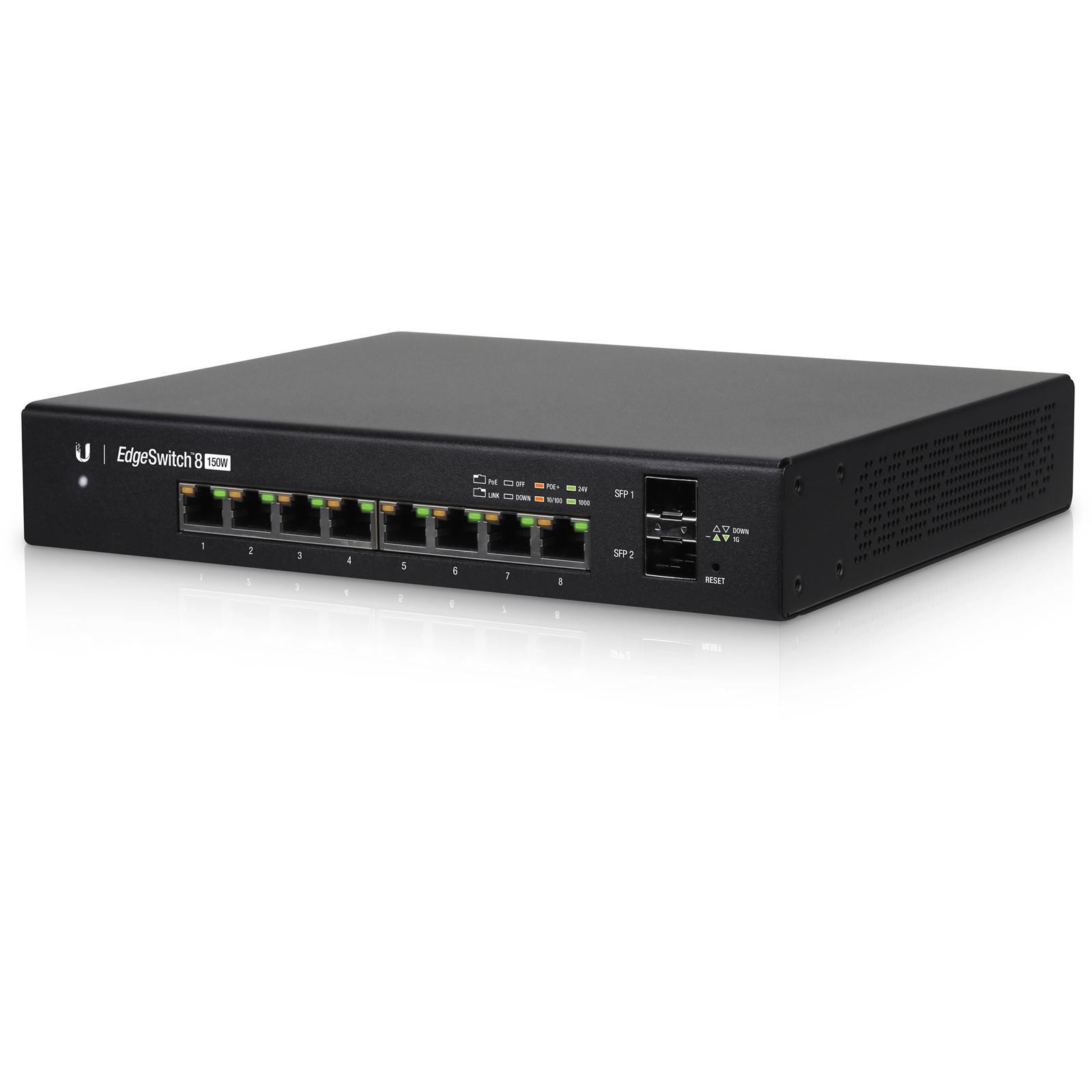 Ubiquiti EdgeSwitch 8 8-Port 150W Managed PoE+ Network Switch - Image 4