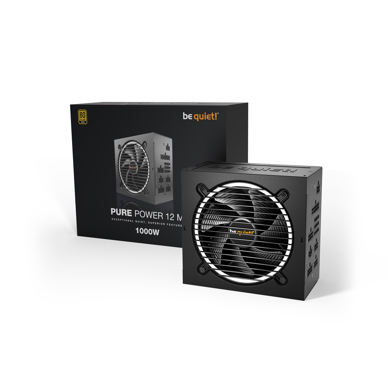 be quiet! Pure Power 12 M 1000W PSU, 80 PLUS Gold, Exceptionally Quiet 120mm Fan, ATX 3.0, 10 Year Warranty - Image 4