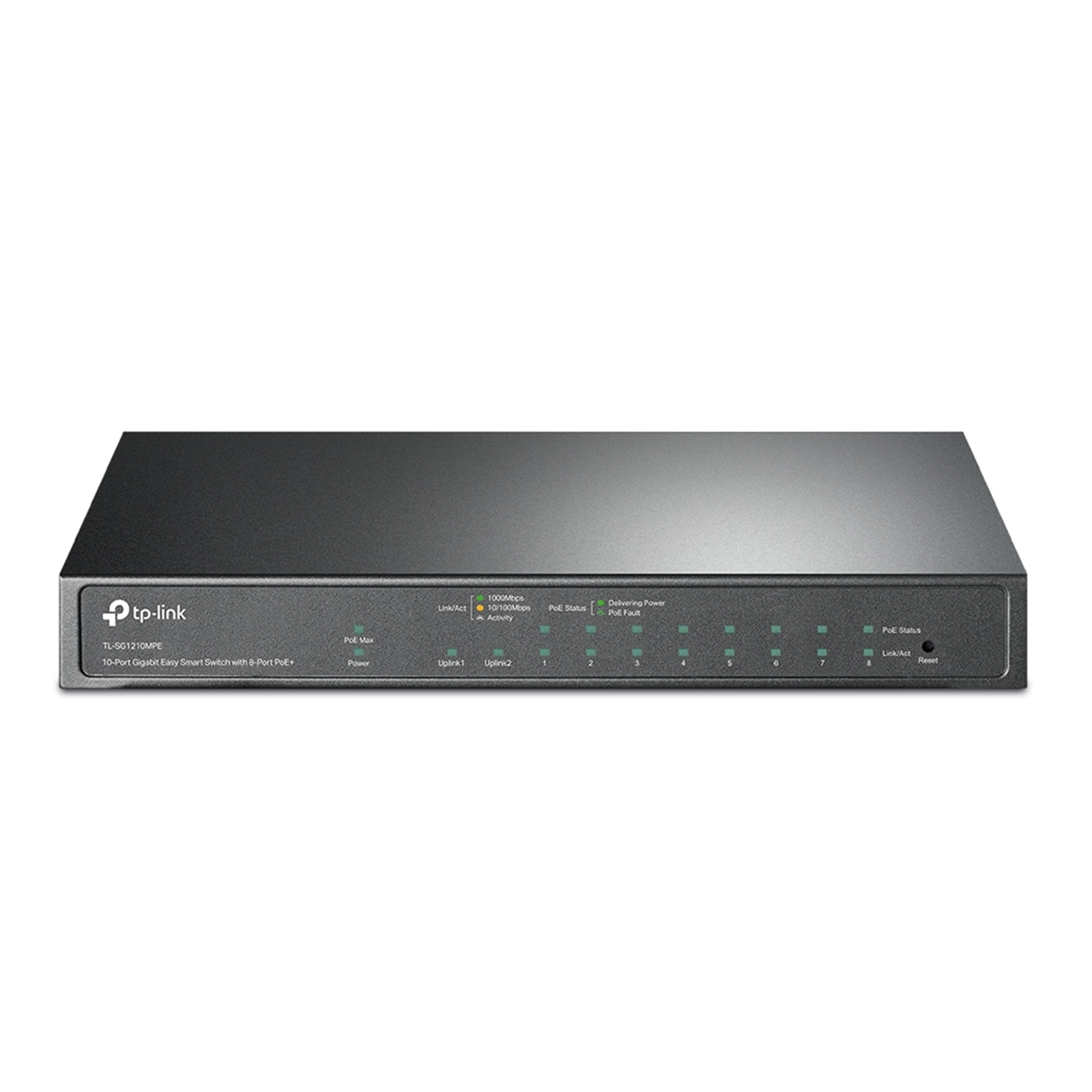 TP-Link TL-SG1210MPE 10-Port Metal Gigabit Easy Smart Switch with 8-Port PoE+ (123W) - Image 4