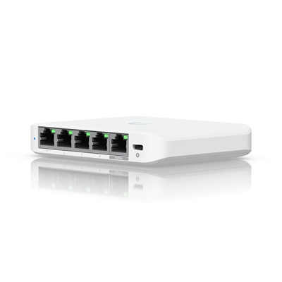 Ubiquiti USW-FLEX-2.5G-5 UniFi Flex 2.5G Ultra Compact 5 Port POE/USB-C Powered Managed Switch - Image 3