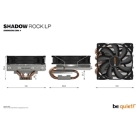 be quiet! Shadow Rock LP Fan CPU Cooler, Universal Socket, Pure Wings 2 120mm PWM Black Cooling Fan, 1500RPM, 4 Heat Pipes, Low-Profile at 75.4mm Height, 130W TDP, Intel LGA 1700 & AMD AM5 Compatible - Image 9