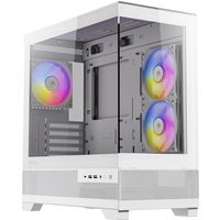 ANTEC CX500M Micro Tower Gaming Case, White, 2 x USB 3.0 / 1 x USB Type-C, Tempered Glass Side Panel, Micro-ATX/ITX - Image 2