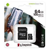 Kingston Canvas Select Plus 64GB Micro SD UHS-I (U1) Flash Card with Adapter - Image 6