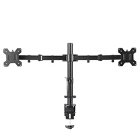piXL Double Monitor Arm, For Upto 2x 27 inch Monitors, Desk Mounted, VESA dimensions of 75x75mm or 100x100mm, 180 Degrees Swivel, 15 Degrees Tilt, Weight Upto 10kg per screen, Built in Cable Management - Image 7