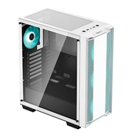 DeepCool CC560 WH Case, Gaming, White, Mid Tower, 1 x USB 3.0 / 1 x USB 2.0, Tempered Glass Side Window Panel, DeepCool Blue LED Fans, ATX, Micro ATX, Mini-ITX - Image 6