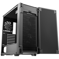 ANTEC P10C Case, Silent, Black, Mid Tower, 2 x USB 3.0 / 1 x USB 3.1 Gen 2 Type-C, Sound-Dampening Foam Panels, Air-Concentrating Front Filter with Widened Air Passage, Reversible Swing Front Panel Design, ATX, Micro ATX, Mini-ITX - Image 6