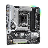 ASRock B760M Steel Legend WiFi Intel 1700 Socket Motherboard, Micro-ATX, 4x DDR5 Slots, 4x M.2 Sockets, 2x USB-C Port, Fitted I/O Shield, 2.5GbE LAN, Wi-Fi 6E, 1x DisplayPort / 1x HDMI Port - Image 8