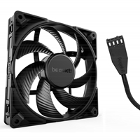 be quiet! Silent Wings Pro 4 PWM Black Fan, 140mm, 2400RPM, 4-Pin PWM Fan Connector, Black Frame, Black Blades, Optimized Fan Blades for the Highest Performance for Radiators & Heat Sinks, 3 Mounting Options, 3 Speed Switch - Image 5