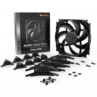 be quiet! Silent Wings Pro 4 PWM Black Fan, 140mm, 2400RPM, 4-Pin PWM Fan Connector, Black Frame, Black Blades, Optimized Fan Blades for the Highest Performance for Radiators & Heat Sinks, 3 Mounting Options, 3 Speed Switch - Image 8