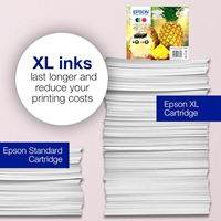 Epson 604 Multipack - Full Set of 4 Ink Cartridges - Pineapple (Original) C13T10G64010 Value Pack CMY (130 Pages) K (150 Pages) - Image 9