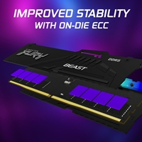 Kingston FURY Beast KF560C36BBE2AK2-32 RGB 32GB (2x16GB) System Memory, DDR5, 6000MHz, Black, 288 Pin, 1.35v, CL36, AMD EXPO Certified - Image 6