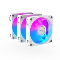 Gigabyte AORUS EZ Chain Fan 120 Ice 120mm ARGB Fans with Easy Daisy-Chain Setup 3-Pack White - Image 6
