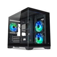 TecWare VXN Evo mATX PC Case, Dual-Chamber Glass Design, 3 x ARGB Fans Included, Massive Cooling Support (Up to 360mm Radiator), Tool-Free Panels, USB-C, Black - Image 5