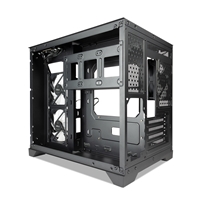 TecWare VXN Evo mATX PC Case, Dual-Chamber Glass Design, 3 x ARGB Fans Included, Massive Cooling Support (Up to 360mm Radiator), Tool-Free Panels, USB-C, Black - Image 9