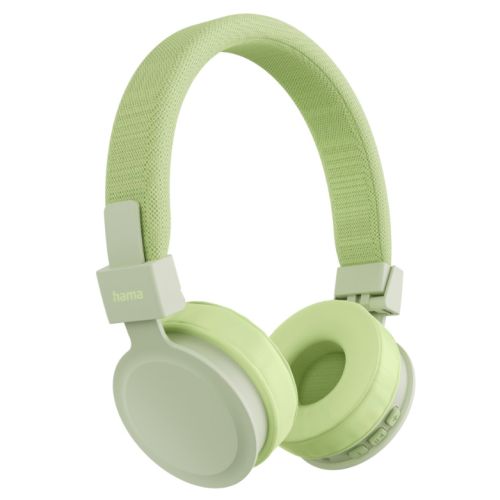 Hama (Freedom Lit III) Bluetooth Headset w/ Mic, 3.5mm Jack/USB-C, Foldable, Up to 15hrs Battery, Green