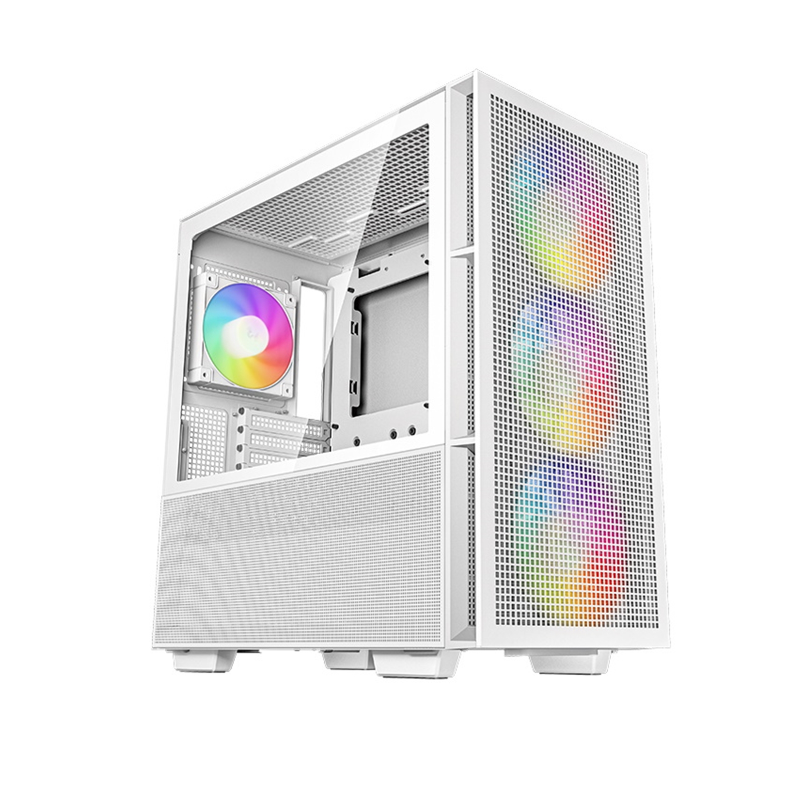 DeepCool CH560, White, Mid Tower Gaming Case, Tempered Glass, 4x ARGB Fans, E-ATX/ATX/MicroATX - Image 4
