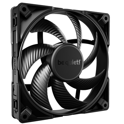 be quiet! Silent Wings Pro 4 PWM Black Fan, 140mm, 2400RPM, 4-Pin PWM Fan Connector, Black Frame, Black Blades, Optimized Fan Blades for the Highest Performance for Radiators & Heat Sinks, 3 Mounting Options, 3 Speed Switch - Image 3