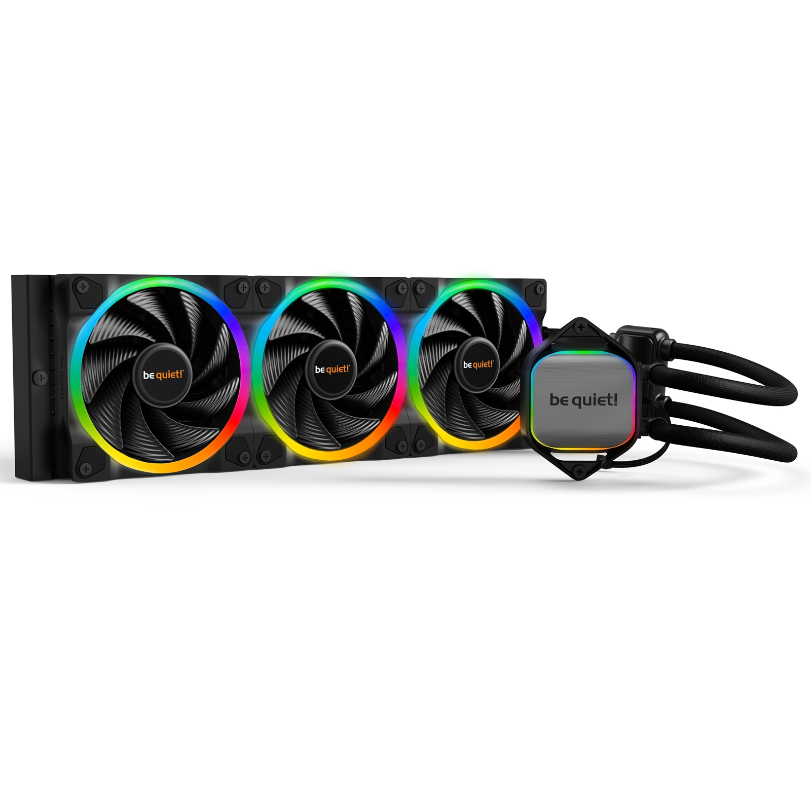 be quiet! Pure Loop 2 FX AiO Liquid CPU Cooler, Universal Socket, 360mm Radiator, 3 x Light Wings 120mm PWM High Speed 2500RPM Addressable RGB Cooling Fan, Addressable RGB LED Pump Head, ARGB PWM Hub Included - Image 4