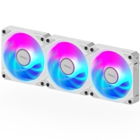 Gigabyte AORUS EZ Chain Fan 120 Ice 120mm ARGB Fans with Easy Daisy-Chain Setup 3-Pack White - Image 2
