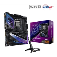 ASRock X870E NOVA WIFI PHANTOM GAMING AMD AM5 Socket Motherboard, ATX, 4x DDR5 Slots, 5x M.2 Sockets, 3x USB-C Port, Fitted I/O Shield, 5GbE LAN, Wi-Fi 7, 1x HDMI Port / 2x USB-C (USB4) - Image 2