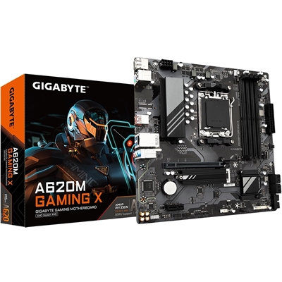 Gigabyte A620M GAMING X AMD AM5 Socket Motherboard, Micro-ATX, 4x DDR5 Slots, 1x M.2 Socket, 2x USB-C Port, GbE LAN, 1x DisplayPort / 1x HDMI Port - Image 3