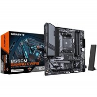 Gigabyte B550M GAMING X WIFI6 AMD AM4 Socket Motherboard, Micro-ATX, 4x DDR4 Slots, 2x M.2 Sockets, 1x USB-C Port, Fitted I/O Shield, GbE LAN, Wi-Fi 6, 1x DisplayPort / 1x HDMI Port - Image 2