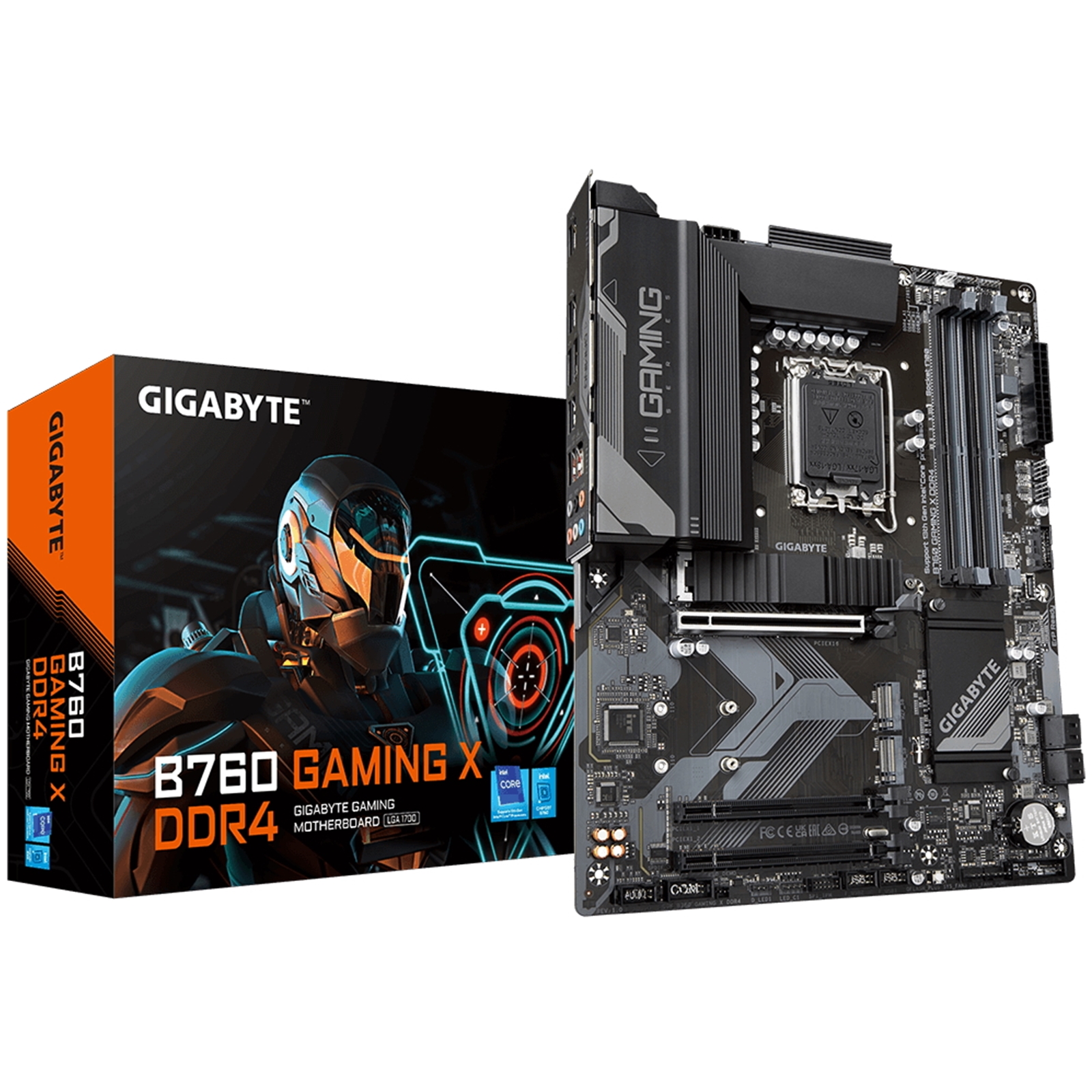 Gigabyte B760 GAMING X DDR4 Intel 1700 Socket Motherboard, ATX, 4x DDR4 Slots, 3x M.2 Sockets, 1x USB-C Port, Fitted I/O Shield, 2.5GbE LAN, 1x DisplayPort / 1x HDMI Port - Image 4