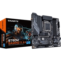 Gigabyte B760M GAMING X AX Intel 1700 Socket Motherboard, Micro-ATX, 4x DDR5 Slots, 2x M.2 Sockets, 1x USB-C Port, Fitted I/O Shield, 2.5GbE LAN, Wi-Fi 6E, 1x DisplayPort / 1x HDMI Port - Image 2