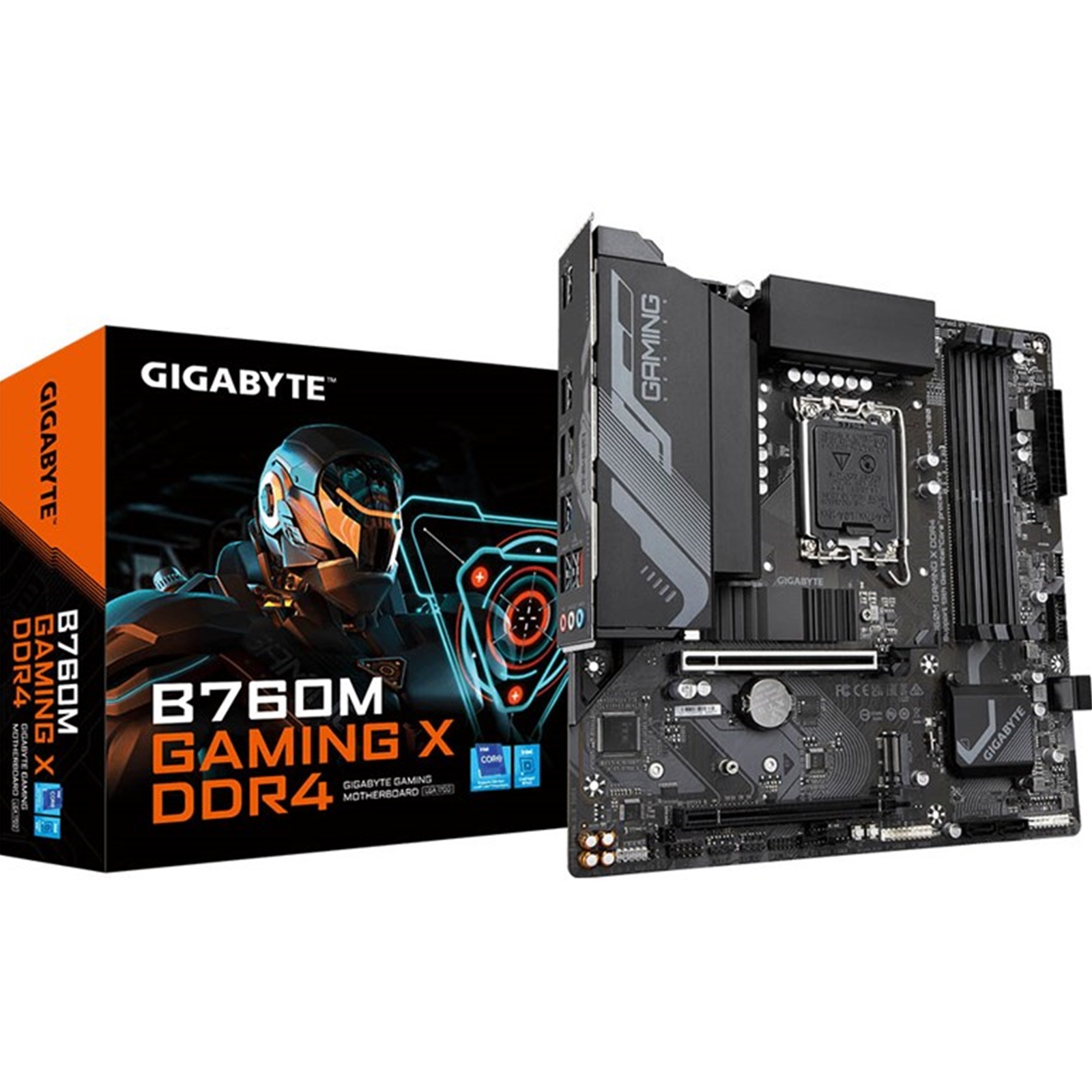 Gigabyte B760M GAMING X DDR4 Intel 1700 Socket Motherboard, Micro-ATX, 4x DDR4 Slots, 2x M.2 Sockets, 1x USB-C Port, Fitted I/O Shield, 2.5GbE LAN, 1x DisplayPort / 1x HDMI Port - Image 4