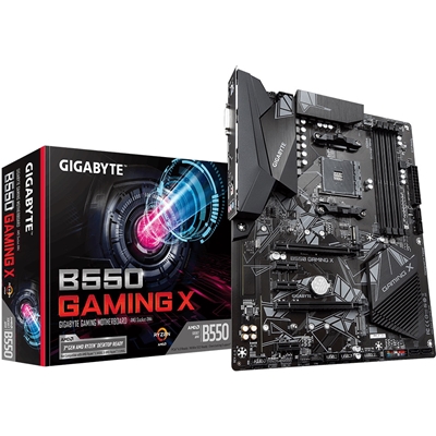 Gigabyte B550 GAMING X V2 AMD AM4 Socket Motherboard, ATX, 4x DDR4 Slots, 2x M.2 Sockets, 1x USB-C Port, Fitted I/O Shield, GbE LAN, 1x DVI-D / 1x HDMI Port - Image 3