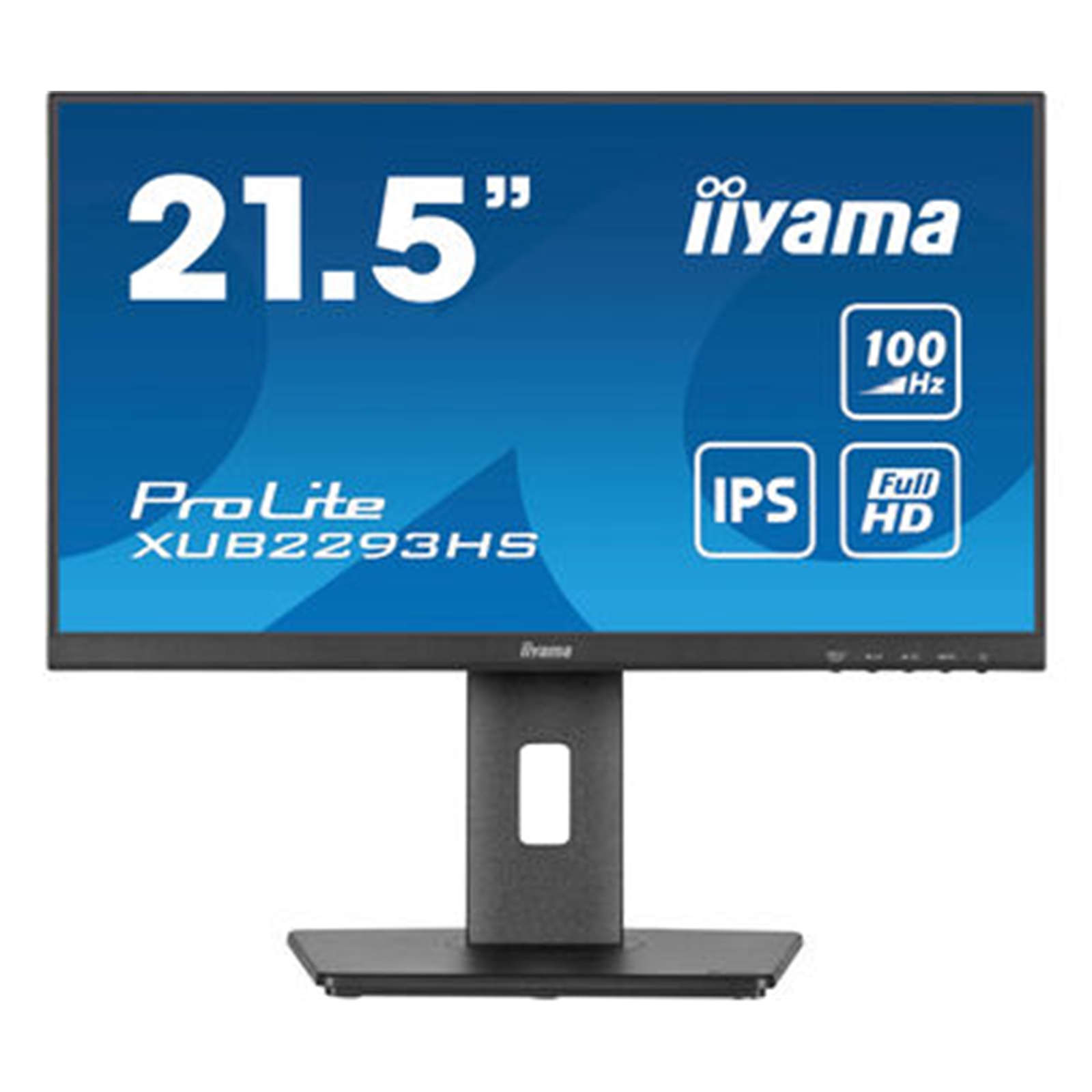 iiyama PROLITE XUB2293HS-B6 22 inch IPS Monitor, Full HD, 1ms, HDMI, DisplayPort, Freesync, 100Hz, Speakers, Black, Internal PSU, Height Adjust, Pivot, ACR, VESA - Image 4