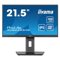iiyama PROLITE XUB2293HS-B6 22 inch IPS Monitor, Full HD, 1ms, HDMI, DisplayPort, Freesync, 100Hz, Speakers, Black, Internal PSU, Height Adjust, Pivot, ACR, VESA - Image 2