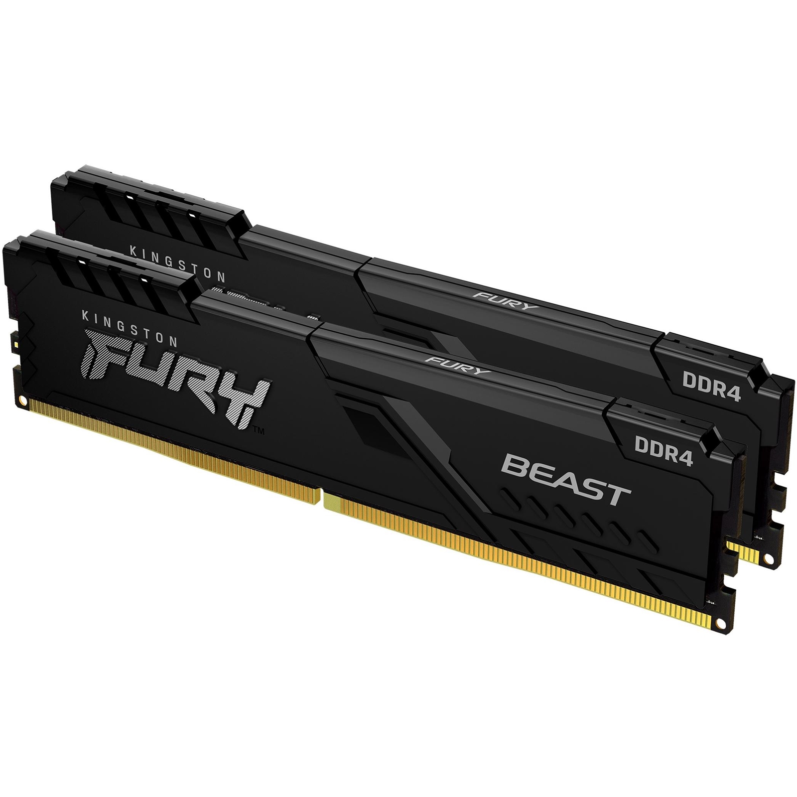 Kingston FURY Beast 16GB (2 x 8GB) 3600MHz DDR4 DIMM System Memory Black Heatsink - Image 4
