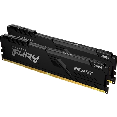 Kingston FURY Beast 16GB (2 x 8GB) 3600MHz DDR4 DIMM System Memory Black Heatsink - Image 3