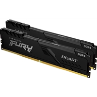 Kingston FURY Beast 16GB (2 x 8GB) 3600MHz DDR4 DIMM System Memory Black Heatsink - Image 2