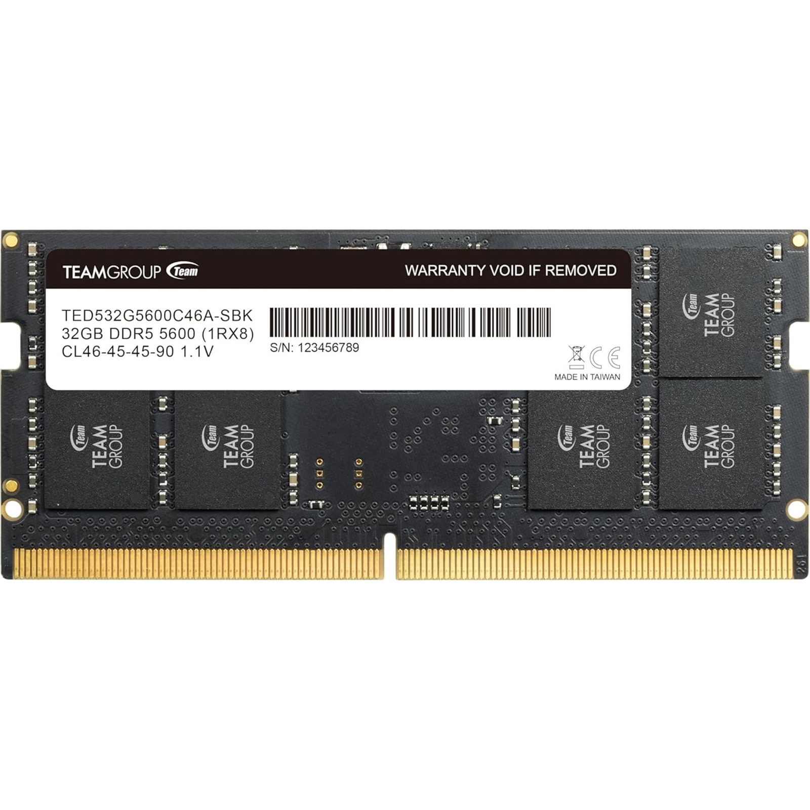 Team Elite TED532G5600C46A-S01 32GB (1 x 32GB) DDR5 5600MHz SODIMM System Memory - Image 4