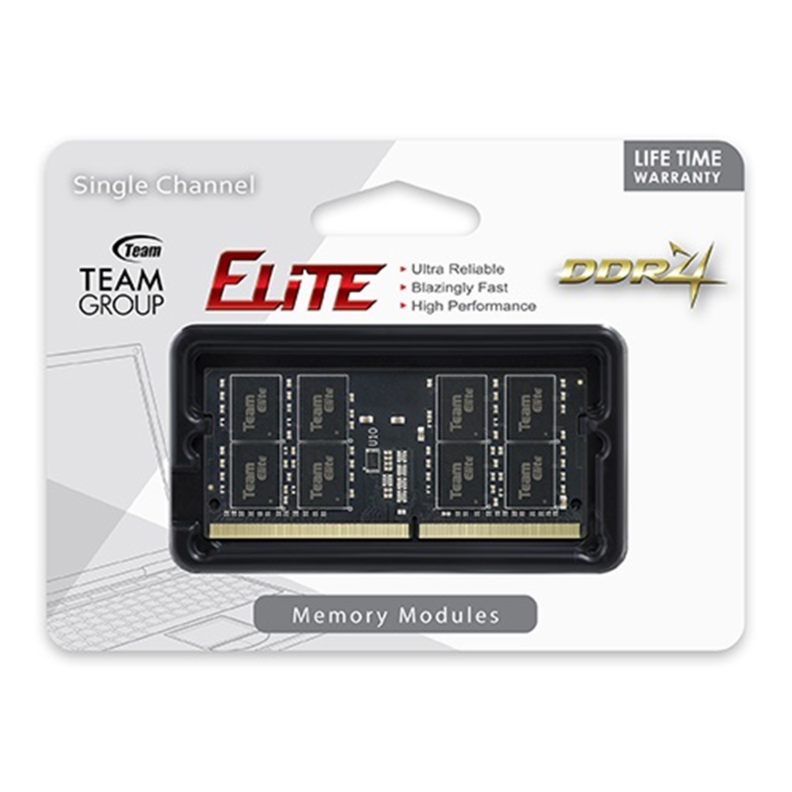 Team Elite 16GB No Heatsink (1 x 16GB) DDR4 3200MHz SODIMM System Memory - Image 3