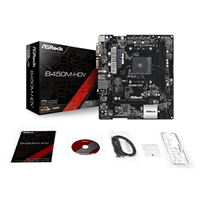 ASRock B450M-HDV R4.0 Super Alloy AMD AM4 Socket Motherboard, Micro-ATX, 2x DDR4 Slots, 1x M.2 Socket, GbE LAN, 1x D-Sub / 1x DVI-D / 1x HDMI Port - Image 6