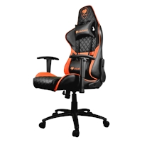 Cougar Armor One Gaming Chair with Reclining and Height Adjustment Black and Orange - Image 4
