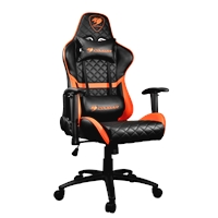 Cougar Armor One Gaming Chair with Reclining and Height Adjustment Black and Orange - Image 5