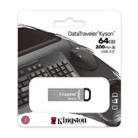 Kingston DataTraveler Kyson 64GB USB 3.2 Capless Metal USB Flash Drive - Image 7
